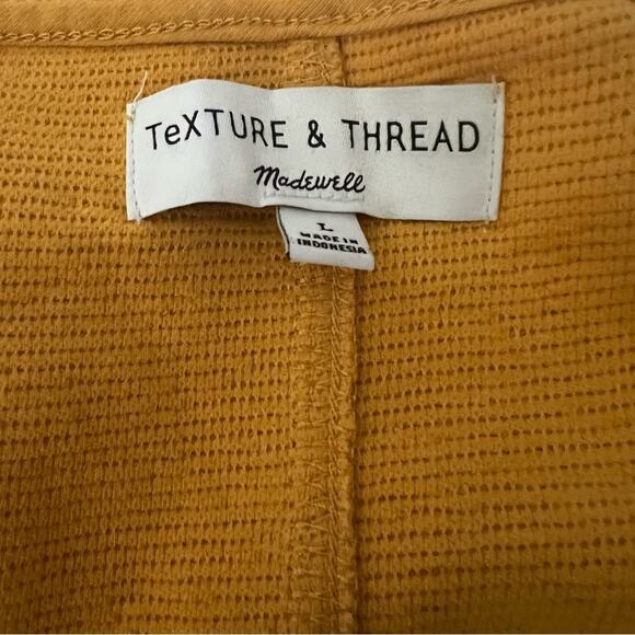 Texture And Tread  Madewell Button Front Tie Cotton Tank Top Size L - Picture 7 of 13